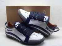 dsquared hommes 2019U chaussures discount quatre cotes cuir bleu